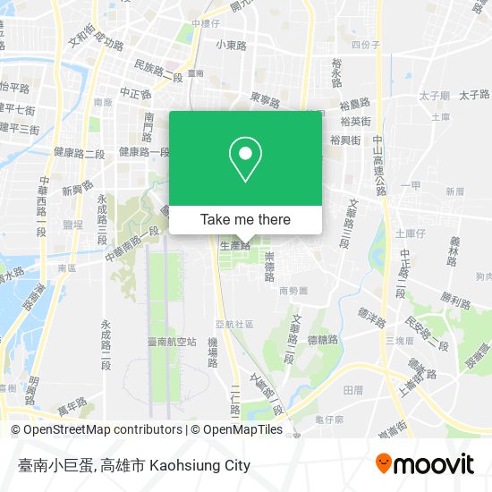 臺南小巨蛋 map