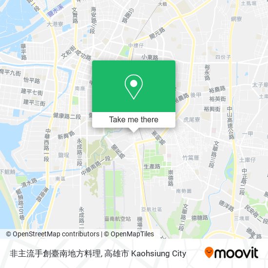 非主流手創臺南地方料理 map