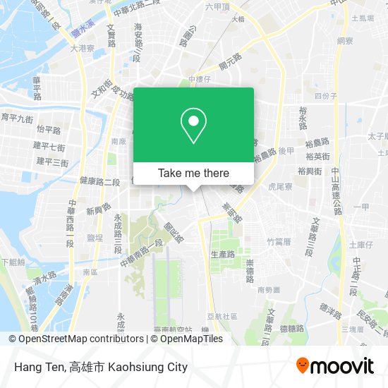 Hang Ten map