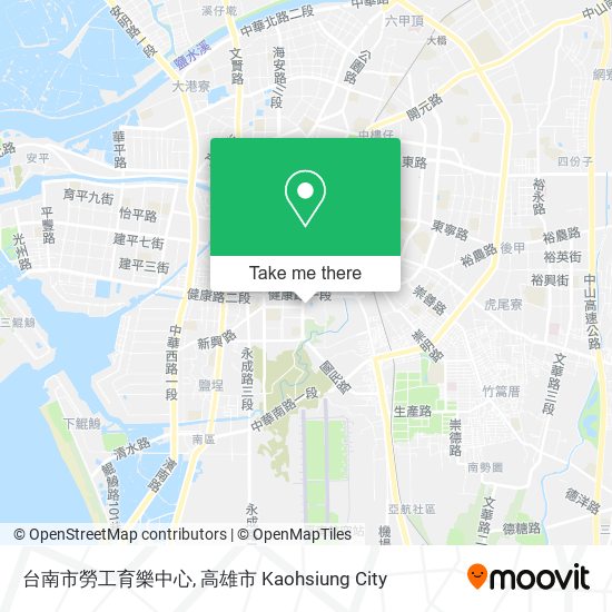 台南市勞工育樂中心 map
