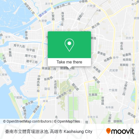 臺南市立體育場游泳池地圖