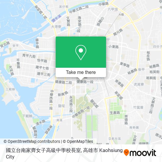 國立台南家齊女子高級中學校長室 map