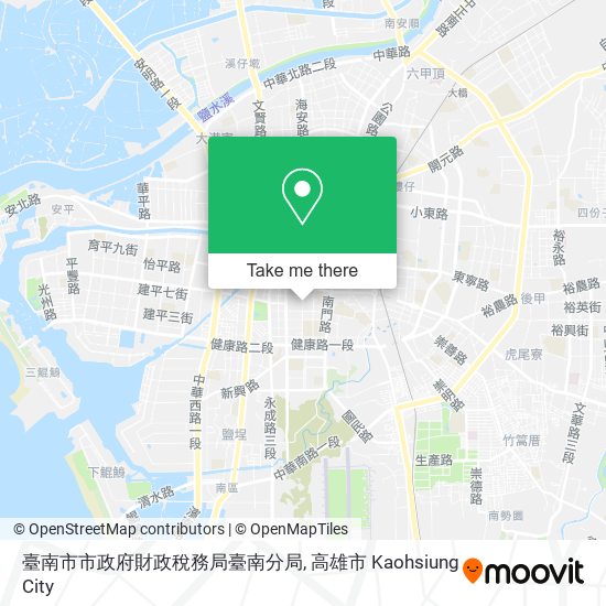 臺南市市政府財政稅務局臺南分局 map