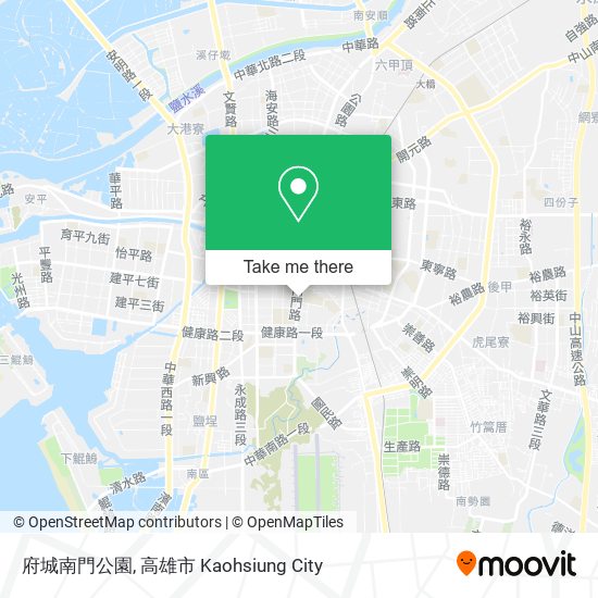 府城南門公園地圖
