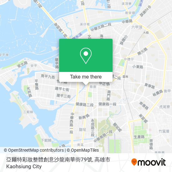 亞爾特彩妝整體創意沙龍南華街79號地圖