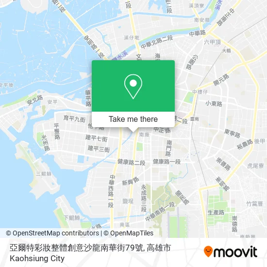 亞爾特彩妝整體創意沙龍南華街79號地圖
