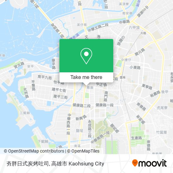 夯胖日式炭烤吐司 map