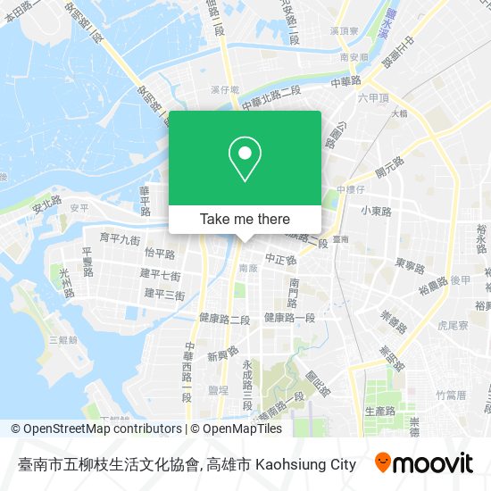 臺南市五柳枝生活文化協會地圖