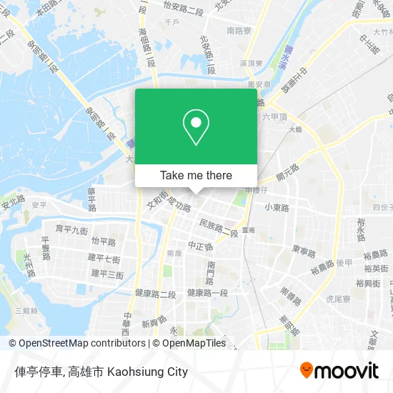 俥亭停車 map