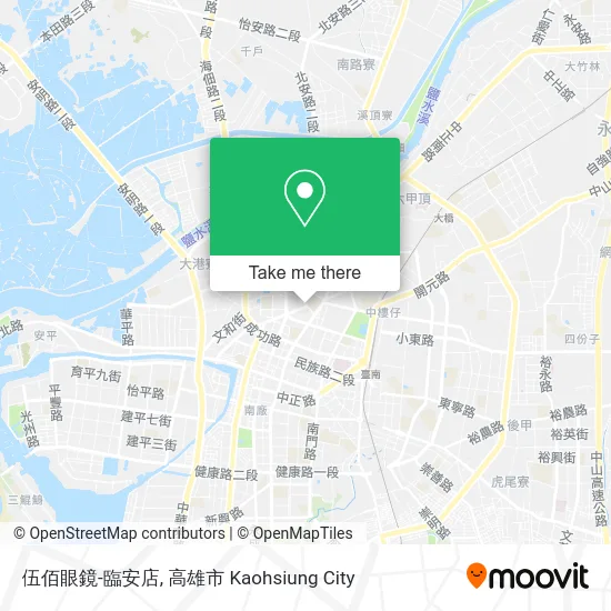 伍佰眼鏡-臨安店 map