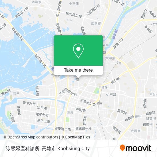 詠馨婦產科診所地圖