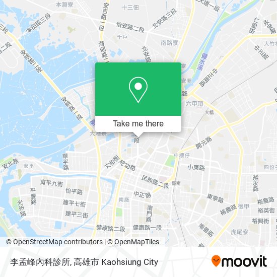 李孟峰內科診所 map