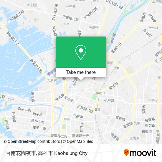 台南花園夜市 map