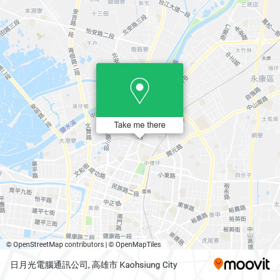 日月光電腦通訊公司 map