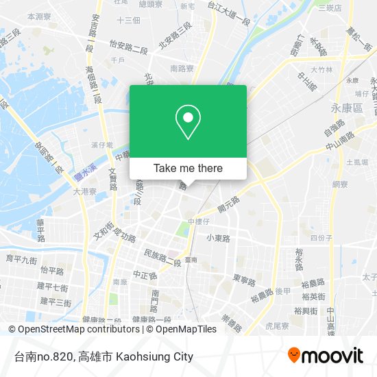 台南no.820 map