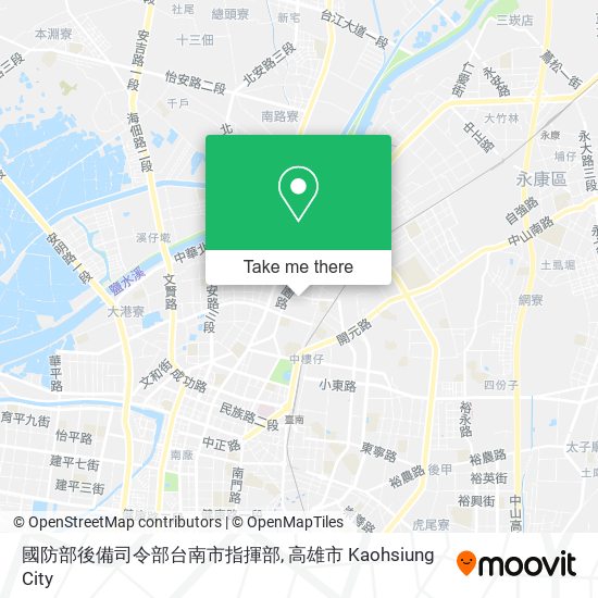 國防部後備司令部台南市指揮部 map