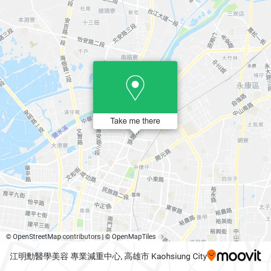 江明勳醫學美容 專業減重中心 map