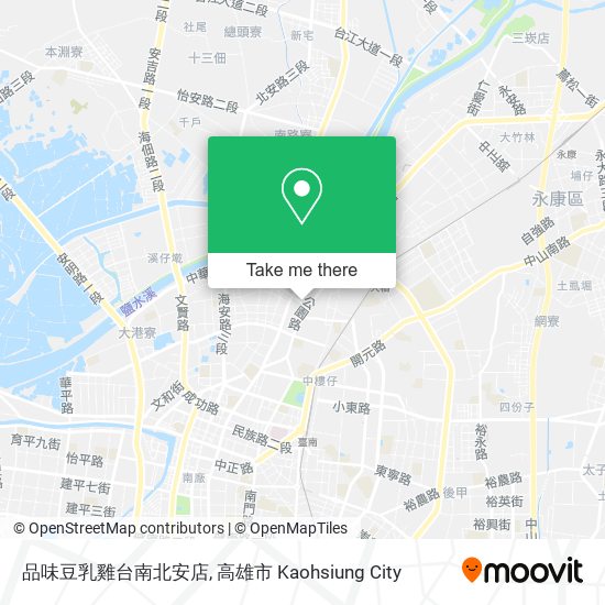 品味豆乳雞台南北安店 map