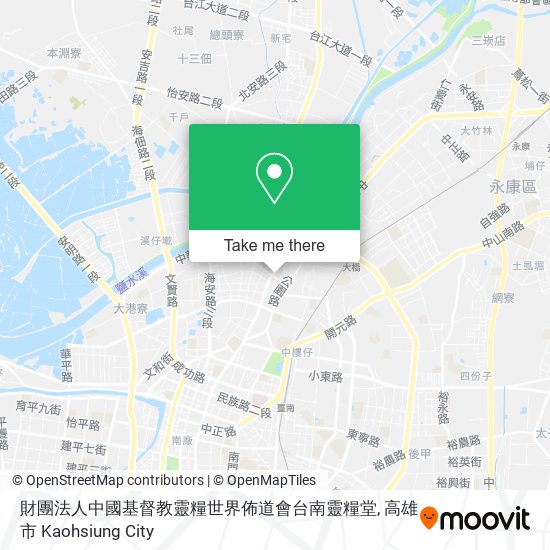 財團法人中國基督教靈糧世界佈道會台南靈糧堂地圖