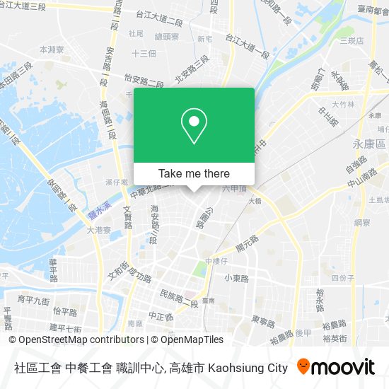 社區工會 中餐工會 職訓中心地圖