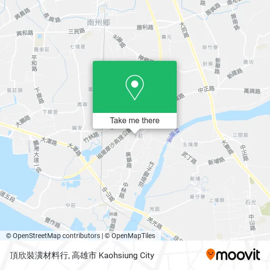 頂欣裝潢材料行地圖