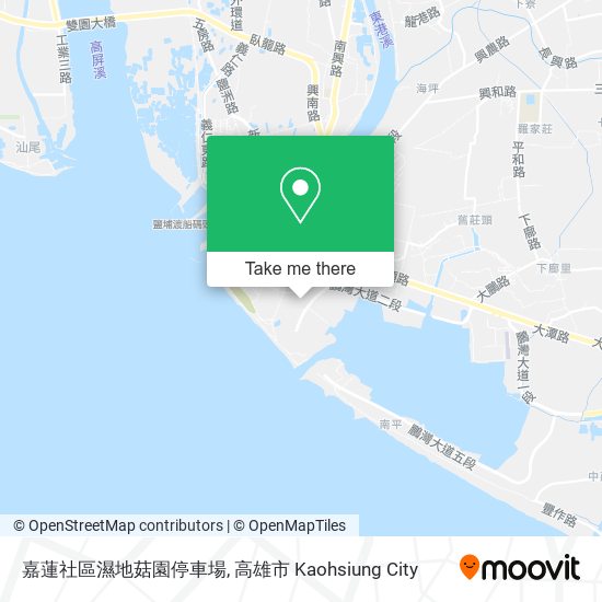 嘉蓮社區濕地菇園停車場 map