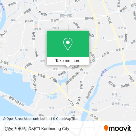 鎮安火車站 map