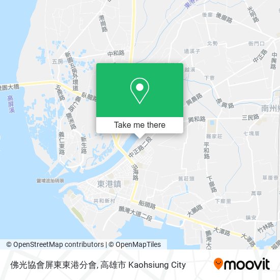 佛光協會屏東東港分會地圖