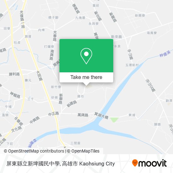 屏東縣立新埤國民中學地圖