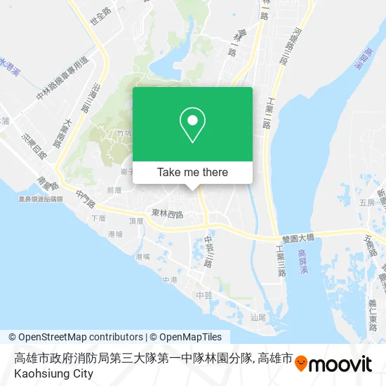 高雄市政府消防局第三大隊第一中隊林園分隊地圖