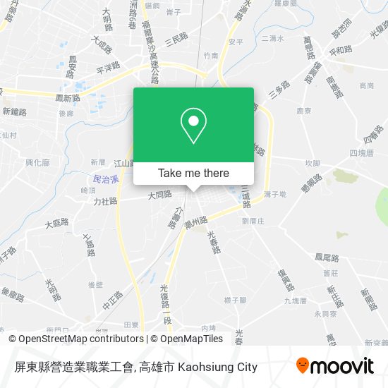 屏東縣營造業職業工會地圖