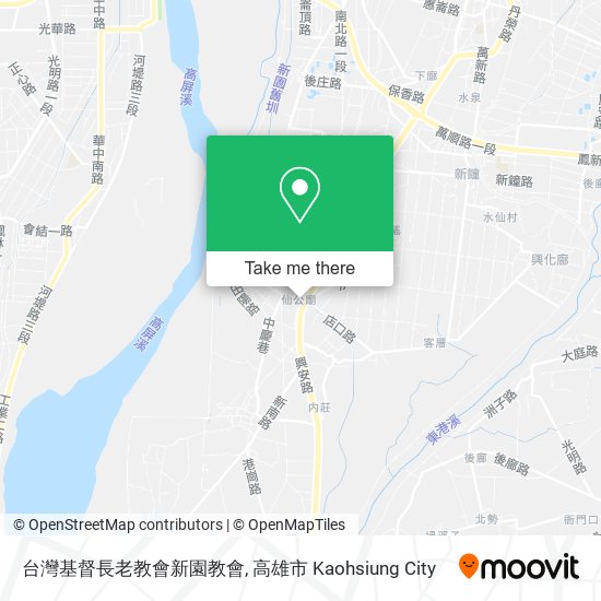 台灣基督長老教會新園教會地圖