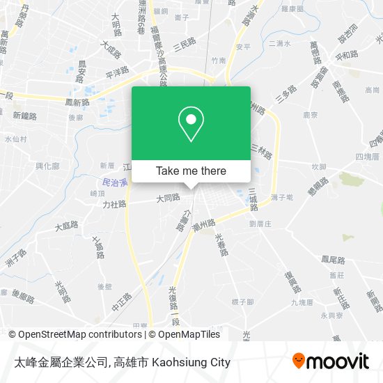 太峰金屬企業公司 map