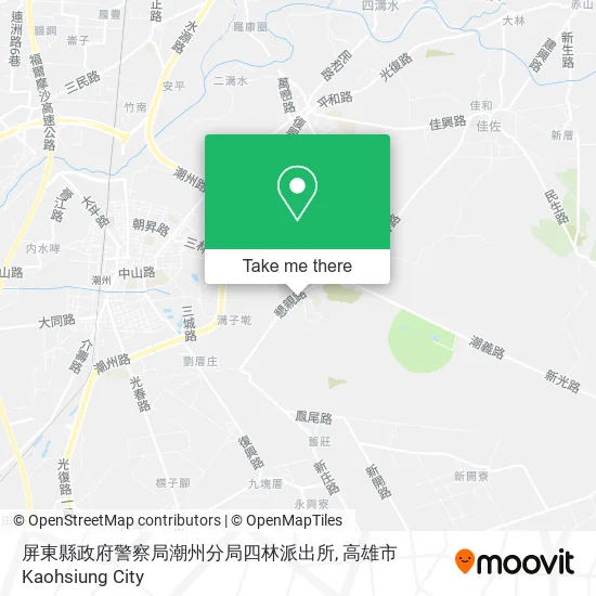 屏東縣政府警察局潮州分局四林派出所地圖