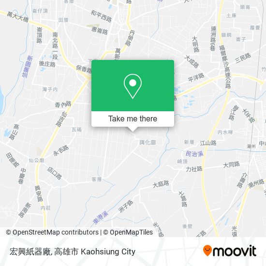 宏興紙器廠地圖