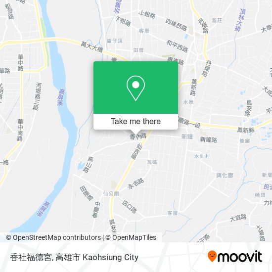 香社福德宮 map