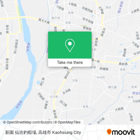 新園 仙吉釣蝦場 map