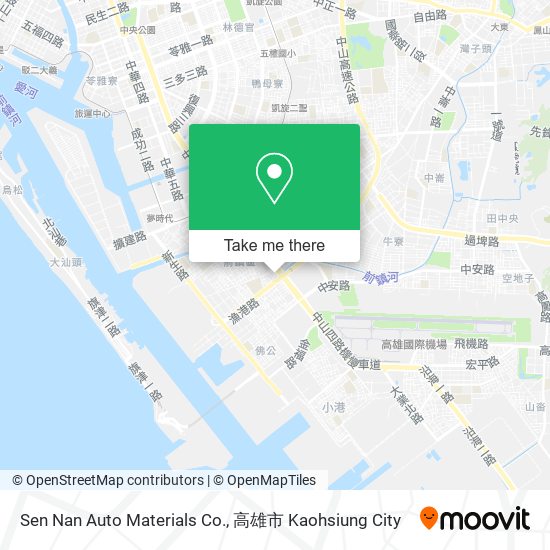Sen Nan Auto Materials Co.地圖