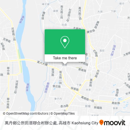 萬丹鄉公所田厝聯合村辦公處 map