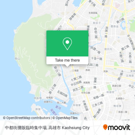 中都街攤販臨時集中場 map
