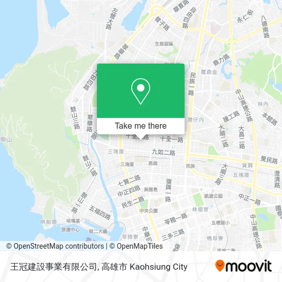 王冠建設事業有限公司 map