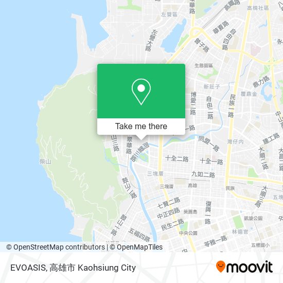EVOASIS map