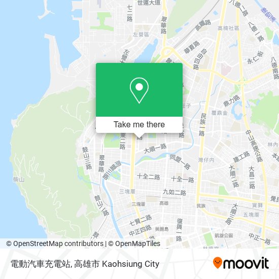 電動汽車充電站 map