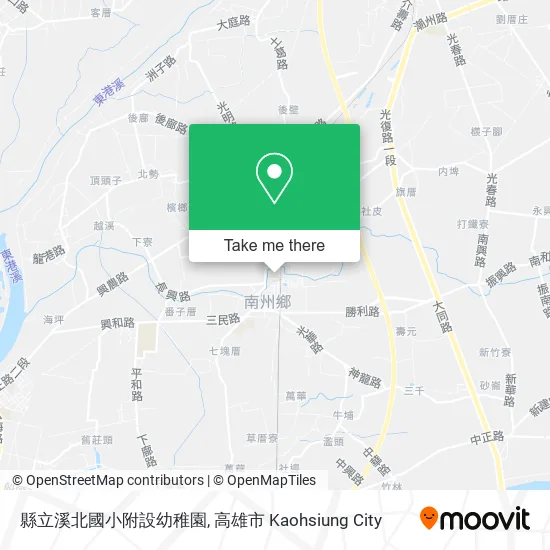 縣立溪北國小附設幼稚園地圖