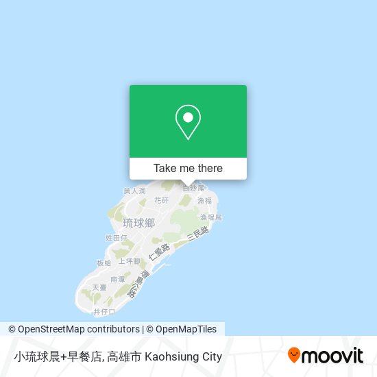 小琉球晨+早餐店 map