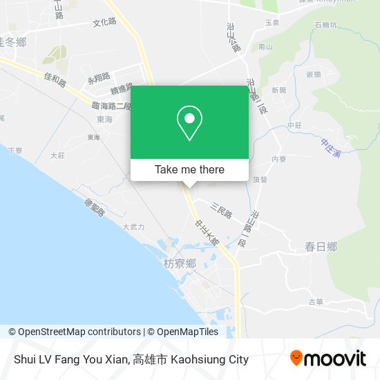 Shui LV Fang You Xian map
