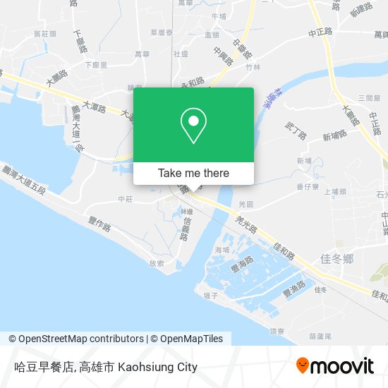 哈豆早餐店 map