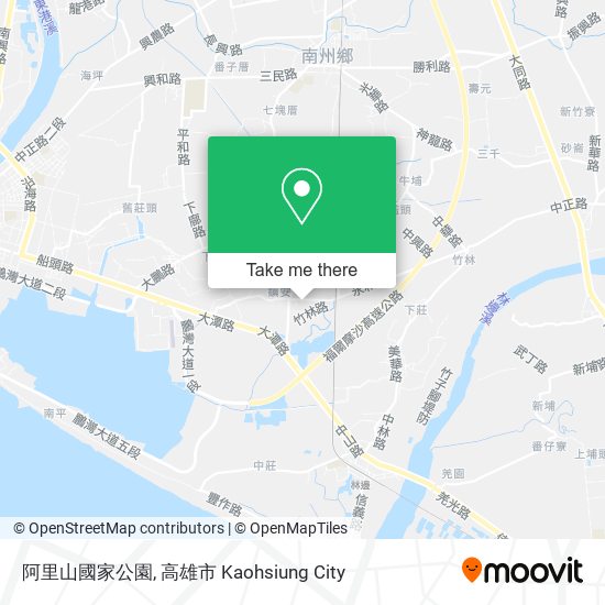 阿里山國家公園 map