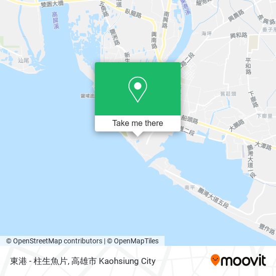 東港 - 柱生魚片地圖