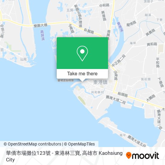 華僑市場攤位123號 - 東港林三寶 map